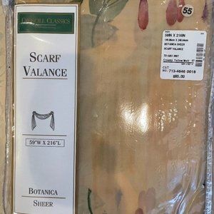 Croscill Classics Botanica Sheer Scarf Valance